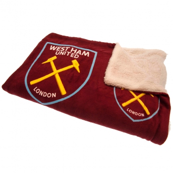 West Ham United takaró Sherpa Fleece Blanket