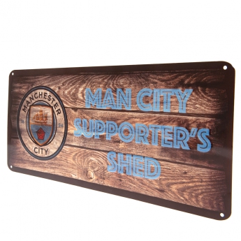 Manchester City fali tábla Shed Sign