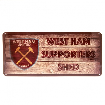 West Ham United fali tábla Shed Sign