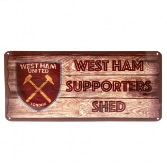 West Ham United fali tábla Shed Sign