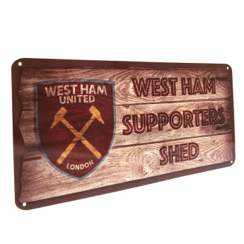 West Ham United fali tábla Shed Sign
