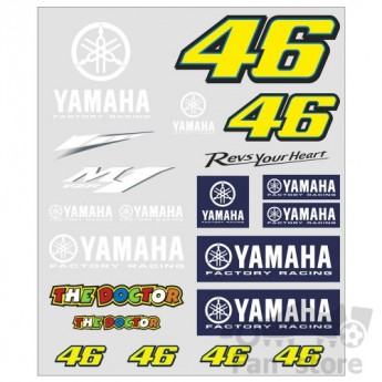 VALENTINO ROSSI STICKERS YAMAHA 46