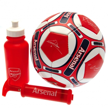 FC Arsenal foci szett water bottle - hand pump - size 5 ball - RD