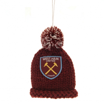 West Ham United felakasztható sapka autóba Hanging Bobble Hat