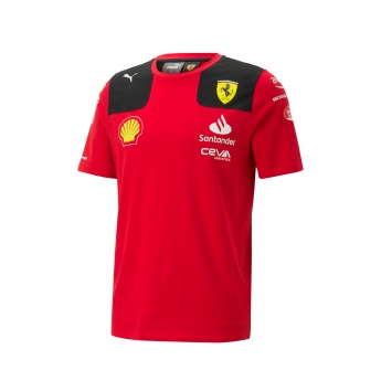 Ferrari férfi póló Sainz official red F1 Team 2023