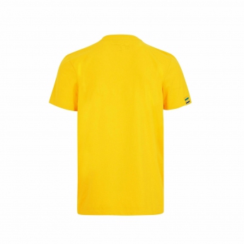 Ayrton Senna férfi póló Signature Logo yellow 2021