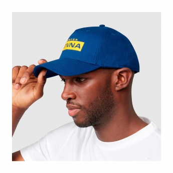 Ayrton Senna baseball sapka Signature Logo navy 2021