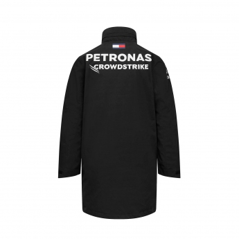 Mercedes AMG Petronas férfi kapucnis kabát Rain official black F1 Team 2023