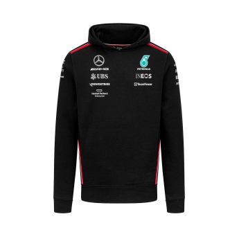 Mercedes AMG Petronas férfi kapucnis pulóver official black F1 Team 2023
