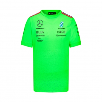 Mercedes AMG Petronas férfi póló Set Up green F1 Team 2023