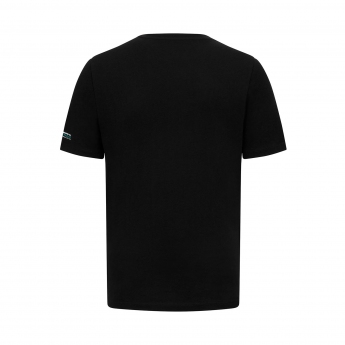 Mercedes AMG Petronas férfi póló Lewis Hamilton logo black F1 Team 2023