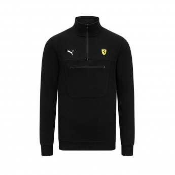 Ferrari férfi pulóver 1/4 Zip Black F1 Team 2023