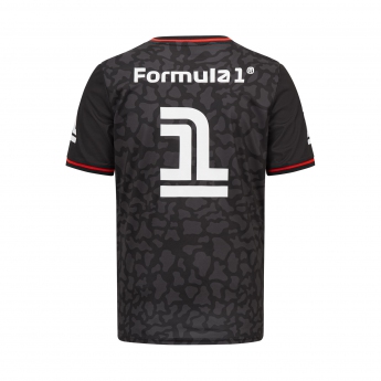 Forma 1 férfi póló Camo Sports Black F1 Team 2023