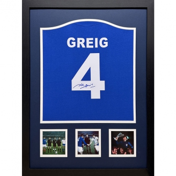 Legendák bekeretezett mez Rangers FC 1972 Greig Signed Shirt (Framed)
