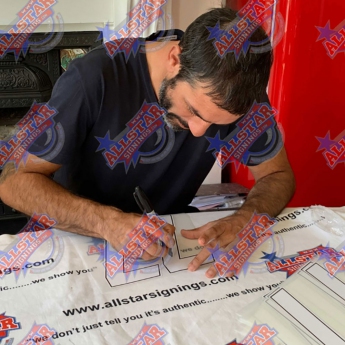 Legendák bekeretezett mez Arsenal FC Pires Signed Shirt
