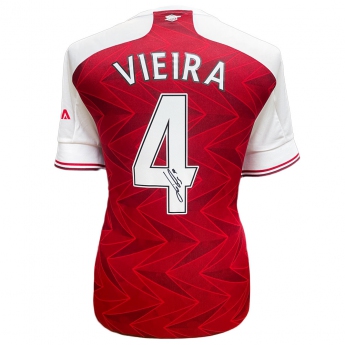 Legendák bekeretezett mez Arsenal FC Vieira Signed Shirt
