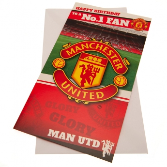 Manchester United gratuláció Birthday Card No 1 Fan