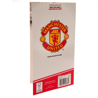 Manchester United gratuláció Birthday Card No 1 Fan