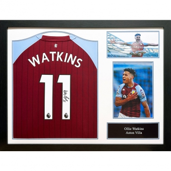 Legendák bekeretezett mez Aston Villa FC Watkins Signed Shirt (Framed)