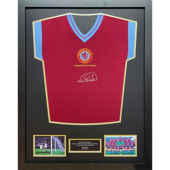 Legendák bekeretezett mez Aston Villa FC 1982 Withe Signed Shirt (Framed)