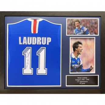 Legendák bekeretezett mez 2019-2020 Laudrup Signed Shirt (Framed)