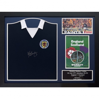 Legendák bekeretezett mez 1978 Dalglish Signed Shirt (Framed)