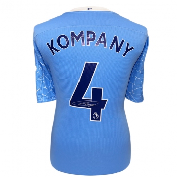 Legendák futball mez Manchester City FC 2020-2021 Kompany Signed Shirt