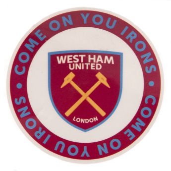 West Ham United matrica Single Car Sticker COYI