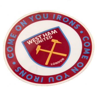 West Ham United matrica Single Car Sticker COYI