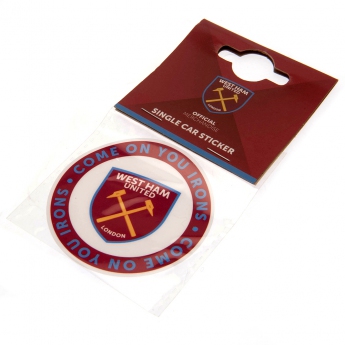 West Ham United matrica Single Car Sticker COYI