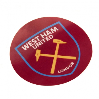 West Ham United matrica Single Car Sticker CR