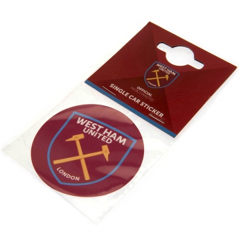 West Ham United matrica Single Car Sticker CR