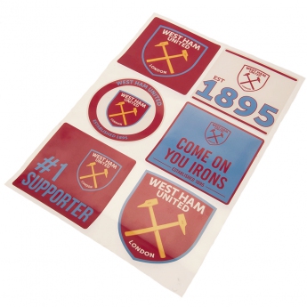 West Ham United matricák Car Decal Set