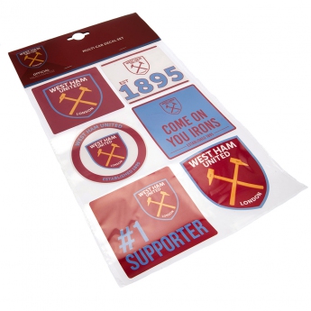 West Ham United matricák Car Decal Set