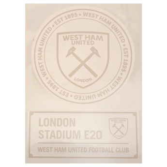 West Ham United matricák 2pk A4 Car Decal