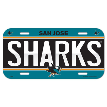 San Jose Sharks fali tábla License Plate Banner