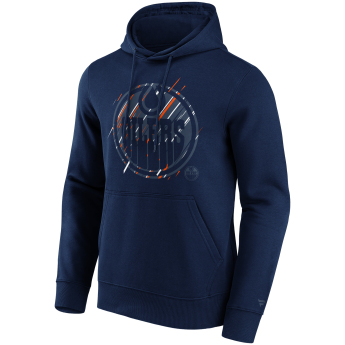 Edmonton Oilers férfi kapucnis pulóver Etch Hoodie navy