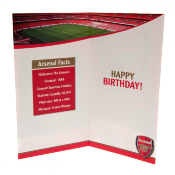 FC Arsenal születésnapi köszöntő Red Card