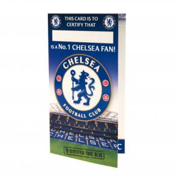 FC Chelsea születésnapi köszöntő blue card