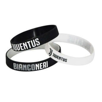 Juventus 3 darabos gumi karkötő Rubber bracelet