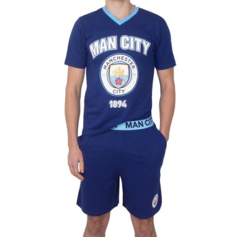 Manchester City férfi pizsama SLab short navy