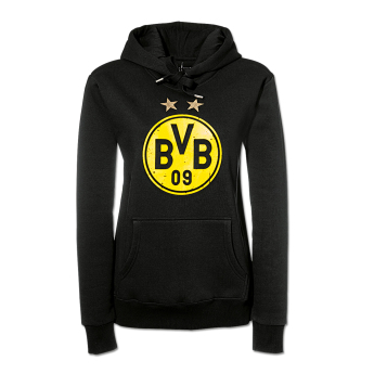 Borussia Dortmund férfi kapucnis pulóver Logo black