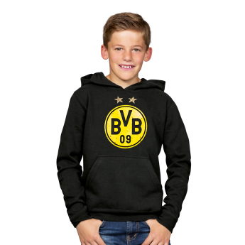 Borussia Dortmund férfi kapucnis pulóver Logo black