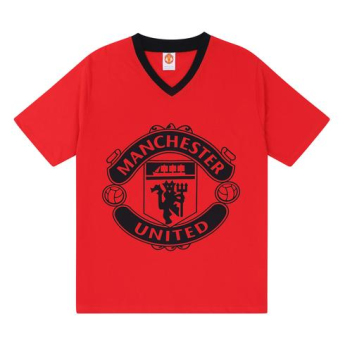 Manchester United férfi pizsama SLab crest black