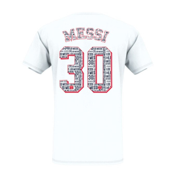 Lionel Messi férfi póló eiffel messi white