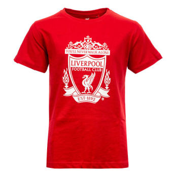 FC Liverpool gyerek póló No9 crest red