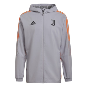 Juventus férfi kapucnis kabát presentation grey