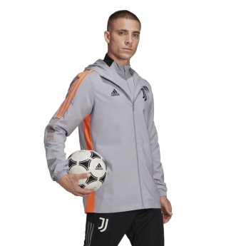 Juventus férfi kapucnis kabát presentation grey