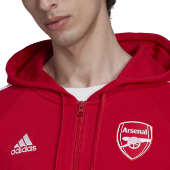FC Arsenal férfi kapucnis pulóver dna full-zip scarle