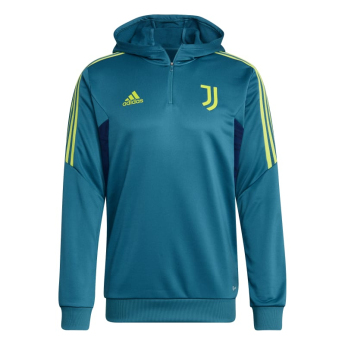 Juventus férfi kapucnis pulóver Track teal